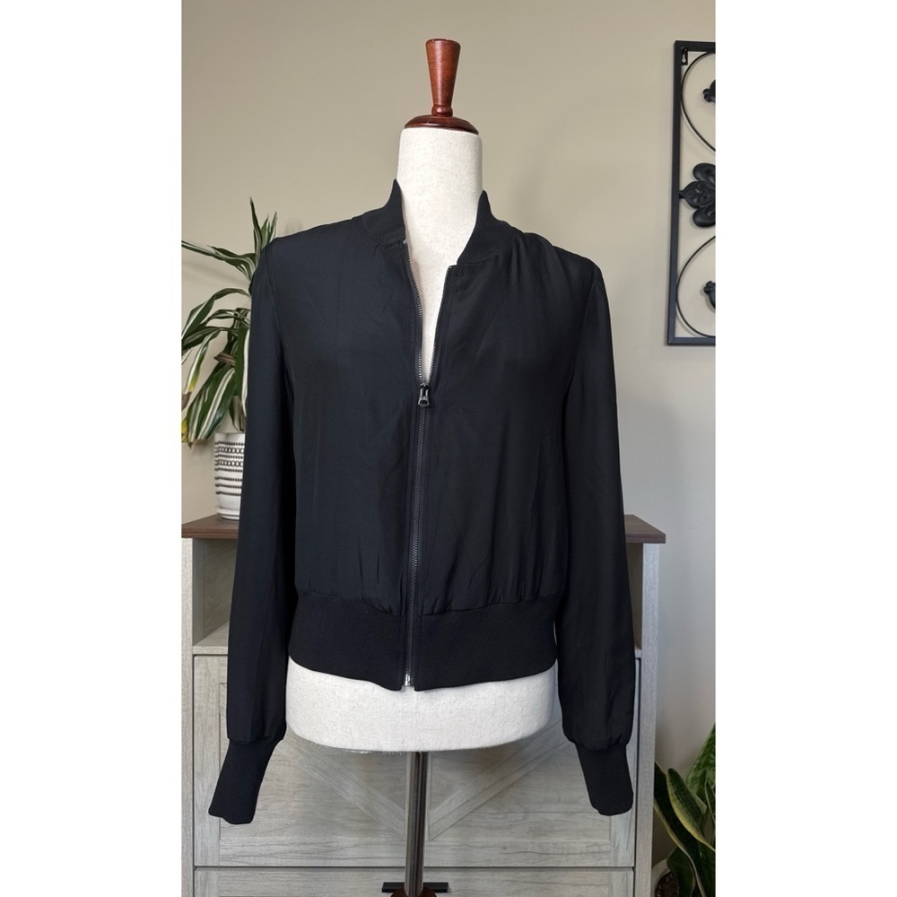 Armani Exchange Silk Bomber Jacket Size Medium